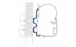 Dometic PW 1100 Hymer Camp 4-part Awning Adapter -Dyers Online 200252 2389795