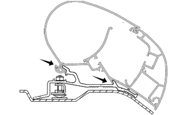 Dometic PR2000 Adapter Kit Ducato / Boxer / Jumper 3 Dometic PR2000 Adapter Kit Ducato / Boxer / Jumper