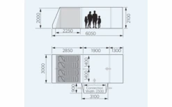 Dometic Rarotonga DA FTT 401 AIR LH Inflatable Driveaway Awning 3 M Model Left -Dyers Online 707747 4801769