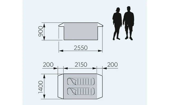 Dometic Pico FTC 2X2 TC Inflatable Camping Tent For Two People 3 Dometic Pico FTC 2X2 TC Inflatable Camping Tent For Two People