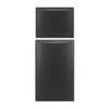 Dometic DM2852/DM2862/NDR1062 Refrigerator Upper & Lower Brushed Black Raised Americana Door Panel Set -Dyers Online 9108778157 3311889.030c p402 lowered exposure