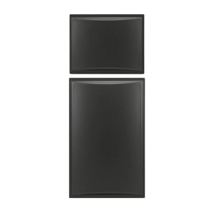 Dometic DM2852/DM2862/NDR1062 Refrigerator Upper & Lower Brushed Black Raised Americana Door Panel Set 3 Dometic DM2852/DM2862/NDR1062 Refrigerator Upper & Lower Brushed Black Raised Americana Door Panel Set