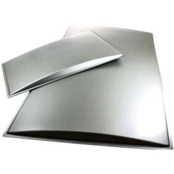 Dometic RM3962 NewGen Refrigerator Upper & Lower Brushed Aluminum Finish Raised Door Panel Set